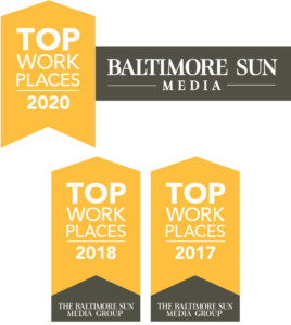Three Baltimore Sun Top Workplaces banners