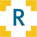 The letter R inside Qlarant's viewfinder logo