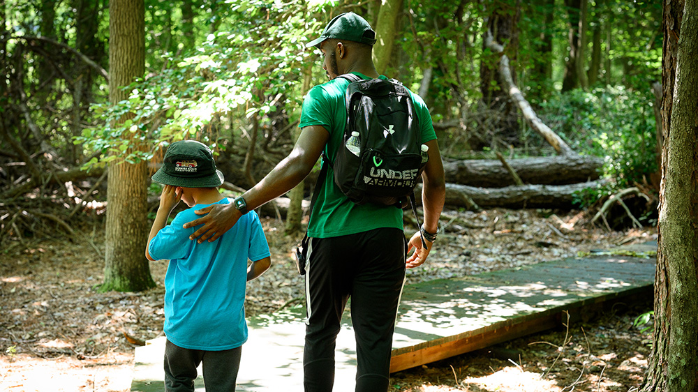 Kids on a hike