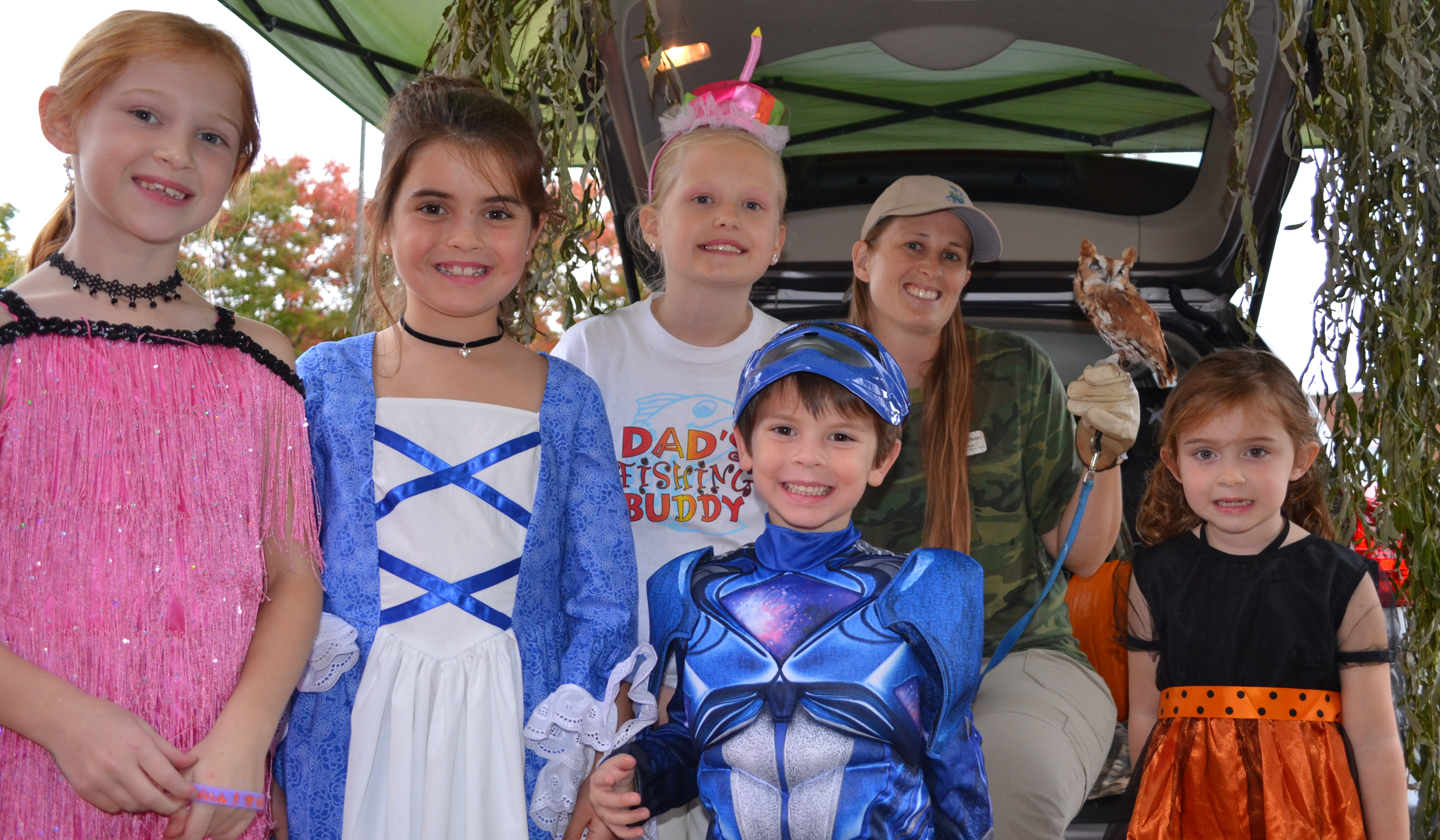 A group of children in costume