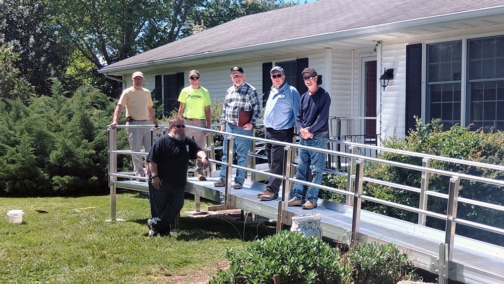 BHCV Volunteers on a completed ramp