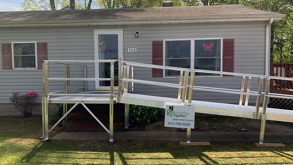 A modular ramp installed by RTQAC