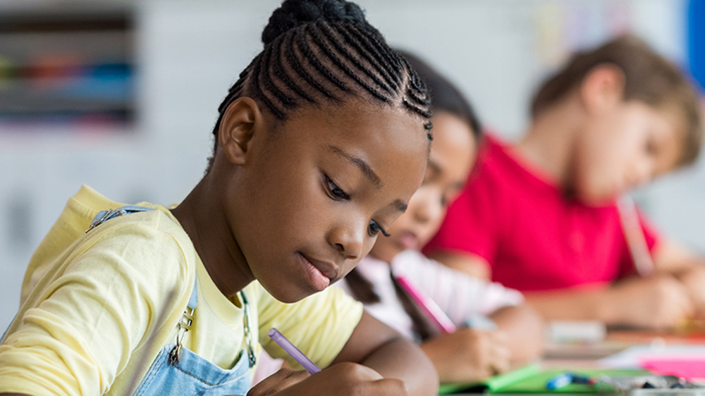 Child in classroom