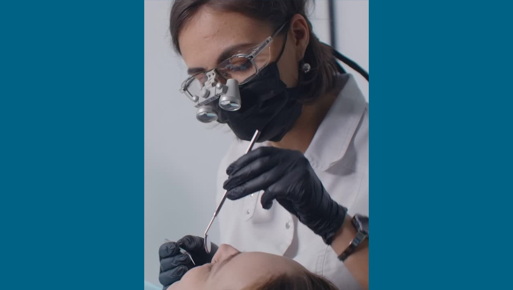 Dentist at work
