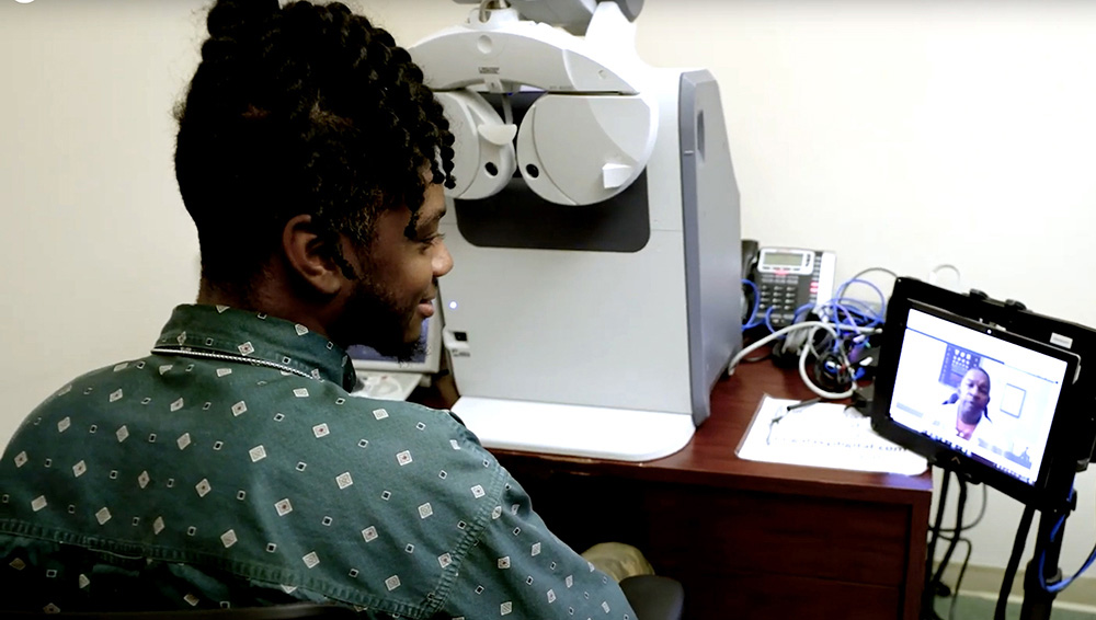 client eye exam